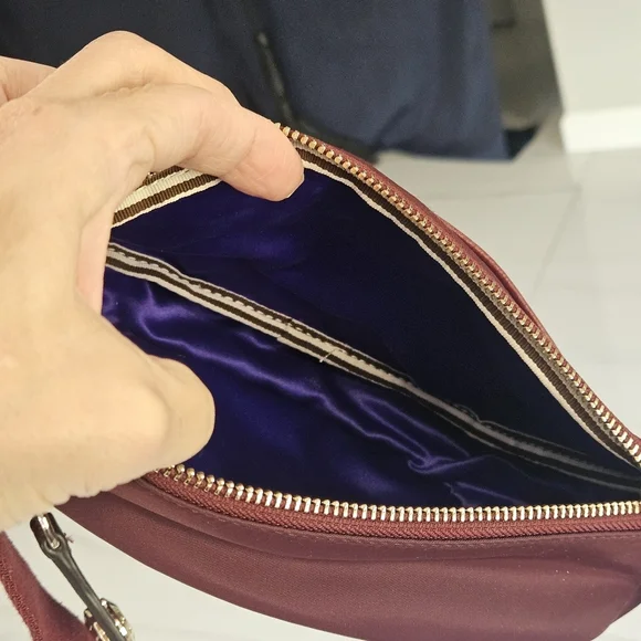 Henri Bendel Fanny/Crossbody/Belt Bag Burgundy - Picture 12 of 14